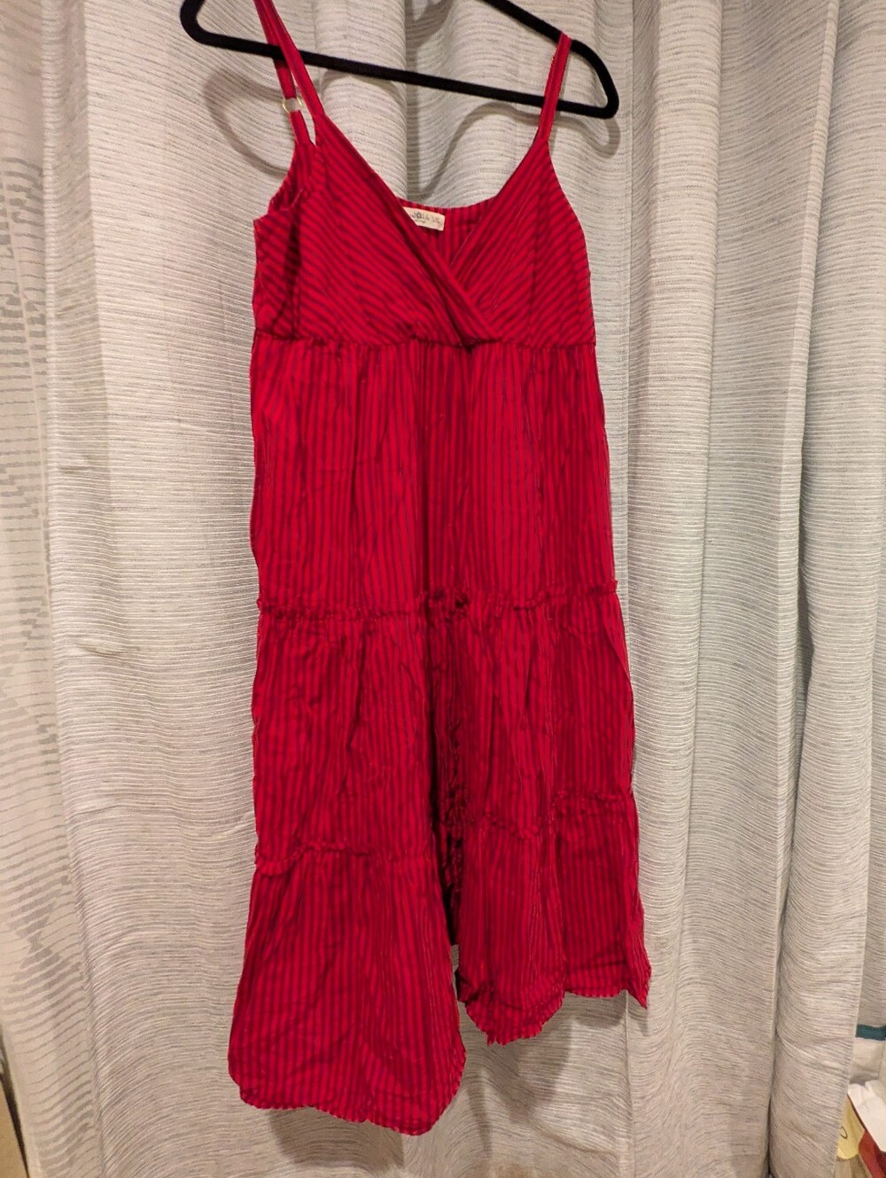 NATURAL LIFE Red Striped Sundress L/XL